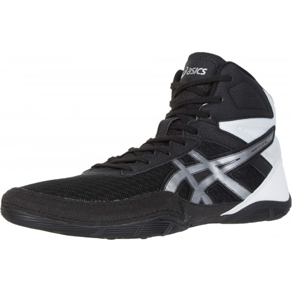 ASICS Matflex 6 - Zapatos de lucha libre para hombre, 11,5, negro/plateado