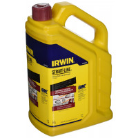 Irwin Tools IRWIN STRAIT-LINE Tiza para marcar, tinción permanente, rojo carmesí, 4 libras (4935525)
