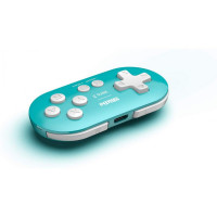 8Bitdo Zero 2 Bluetooth Gamepad Llavero Tamaño Mini Controlador para Switch, Windows, Android, macOS y Raspberry Pi (Edición Turquesa)