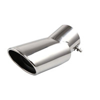 Momoap 1 pieza de embellecedores de tubo de escape de acero inoxidable para coche, silenciador de escape, punta de tubo de cola para Honda CR-V 2011-2016