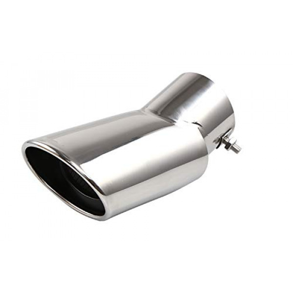 Momoap 1 pieza de embellecedores de tubo de escape de acero inoxidable para coche, silenciador de escape, punta de tubo de cola para Honda CR-V 2011-2016