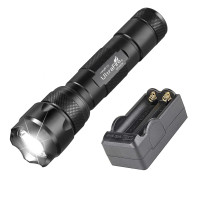 Linterna táctica ULTRAFIRE WF-502B 1000 lúmenes - Mini linterna LED de modo único, linterna de policía brillante de grado militar para seguridad, camping y emergencia