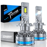 FAHREN Bombillas antiniebla H7 mejoradas, luces de neumáticos H7 de 120 W, 70000 lm, Plug and Play, paquete de 2