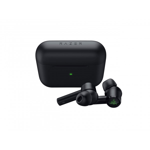 Auriculares para juegos Razer Hammerhead True Wireless Pro Bluetooth: Certificado THX - Cancelación activa de ruido híbrida avanzada - Baja latencia de 60 ms - Toque habilitado - Duración de la batería <20 horas - Negro clásico