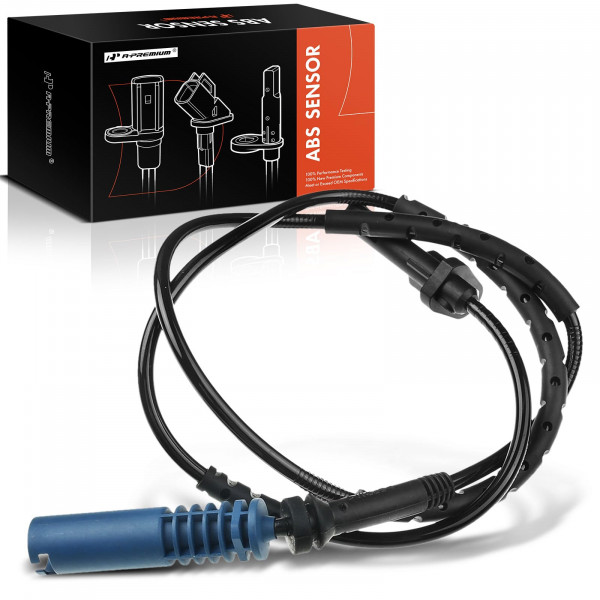 A-Premium Sensor de velocidad de rueda ABS trasero izquierdo o derecho - Compatible con modelos BMW - X1 2013-2014 - Lado trasero del conductor o del pasajero, reemplaza 34526789111, 0265008238