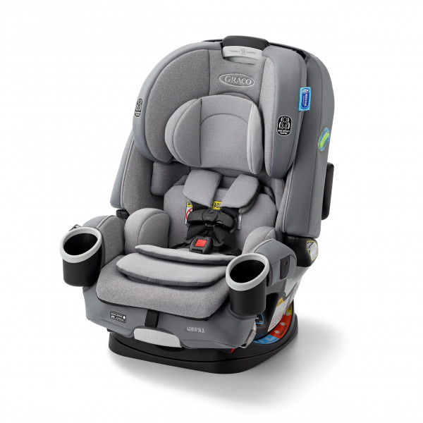 Asiento de coche 4 en 1 Graco 4Ever DLX, Charlie| Asiento de seguridad para bebés y niños pequeños, con 10 años de uso | Modos orientado hacia atrás, orientado hacia adelante y elevado | Seguro, Cómodo y Conveniente