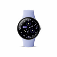 Google Pixel Watch 4 (41 mm) - Reloj inteligente Android - Seguimiento de frecuencia cardíaca y sueño - Batería de 30 horas - Seguimiento de actividad física - Google AI - Caja de aluminio plateado pulido - Banda activa Iris - LTE (modelo 2025)