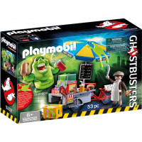 Playmobil Cazafantasmas Slimer con puesto de perritos calientes