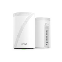 TP-Link Deco 7 Pro BE63 Tri-Band WiFi 7 BE10000 Sistema de malla para todo el hogar: 6 flujos de 10 Gbps, 4 puertos de 2,5 G con conexión por cable, 4 antenas internas inteligentes, VPN, HomeShield, soporte experto gratuito (paquete de 2)