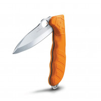Victorinox Hunter Pro M Navaja de bolsillo grande con hoja de bloqueo y orificio para cordón (bolsa incluida) - Naranja