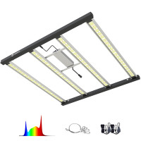 FARMLITE Luces LED de cultivo para plantas de interior – Luz de crecimiento de espectro completo – Lámparas de cultivo colgantes para plantas – Cadena de plántulas – Tablero regulable – Cobertura de 4 x 4 pies (420 vatios)