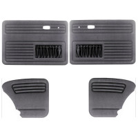 Kit de paneles de puerta universales de 4 piezas, tipo 1 y S/B 65-77, negro (exc. ​​conv.)