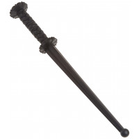 Entrenador Rondel de goma de acero frío, negro