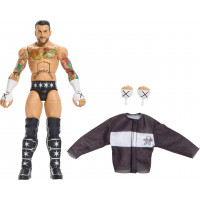 Mattel WWE Elite Figura de acción y accesorios, Serie #124 Set, CM Punk coleccionable de 6 pulgadas con 25 puntos de articulación y manos intercambiables