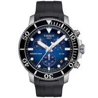 Tissot Seastar 660/1000 Reloj casual de acero inoxidable para hombre negro T1204171704100
