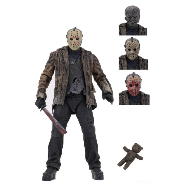 NECA Freddy vs Jason - Figura de acción a escala de 7 - Ultimate Jason