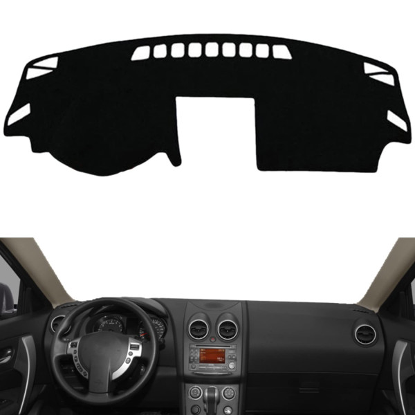 HYZIJIN Alfombra para salpicadero de coche, compatible con Nissan Qashqai J10 2006-2013/Nissan Rogue 2008-2013 con volante a la izquierda