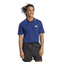 Adidas Polo Essentials Small Logo Pique Sportswear para Hombre, Azul Oscuro/Blanco, Large