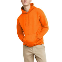 Hanes Pullover EcoSmart Sudadera con capucha para hombre, naranja seguridad, 2XL