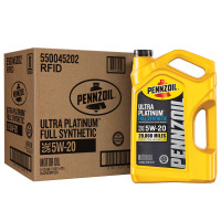 Pennzoil Ultra Platinum Aceite de motor totalmente sintético 5W-20, 5 cuartos (paquete de 3)
