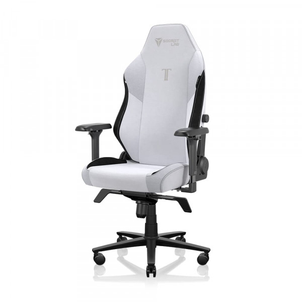 Silla para juegos Secretlab Titan Evo Artic White - Silla para computadora reclinable, ergonómica y cómoda con reposabrazos 4D, almohada magnética para la cabeza y soporte lumbar de 4 direcciones - Blanco - Tela