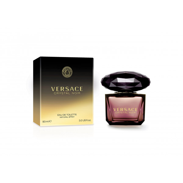 Versace Crystal Noir de Versace para mujer - Spray EDT de 3 onzas líquidas