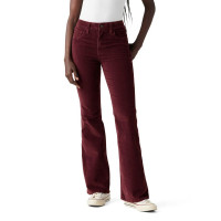Levi's Vaqueros acampanados de talle alto 726 para mujer (también disponible en Plus), Merlot (pana - elástica), 28, estándar