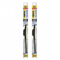 Rain-X 810206 Limpiaparabrisas repelentes al agua, limpiaparabrisas de 26 pulgadas (paquete de 2), sin rayas para todo clima para una mayor visibilidad con fórmula repelente al agua