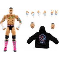 Mattel WWE Ultimate Edition Juego de figuras de acción y accesorios, CM Punk coleccionable de 6 pulgadas, cabezas y manos intercambiables, 30 puntos de articulación