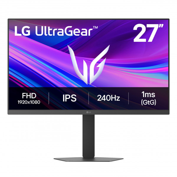 LG 27G440A-B Monitor de juegos IPS Ultragear Full HD (1920 x 1080) de 27 pulgadas, 240 Hz, 1 ms, compatible con G-SYNC, FreeSync Premium, HDMI 2.1, DisplayPort, soporte ajustable de inclinación/altura/giro/pivote, negro