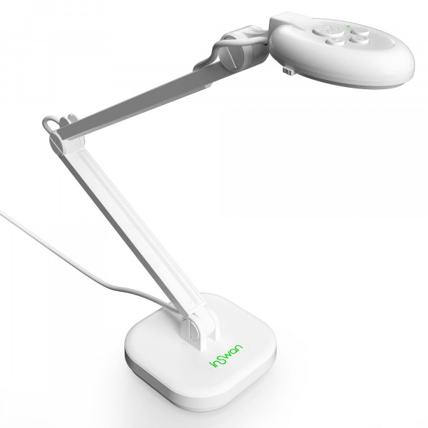 Cámara de documentos USB INSWAN INS‑2 4K – 13 MP, enfoque automático dual, luz LED y micrófono, Plug & Play, Mac, Windows, iPad, Chromebook, captura A3 – Ideal para profesores y aulas