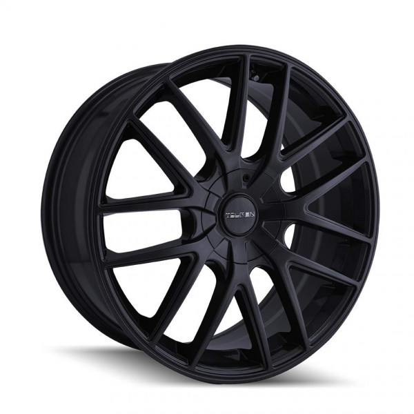 Rueda TOUREN TR60 totalmente negra mate (16 x 7 pulgadas/5 x 72 mm, desplazamiento de 42 mm)