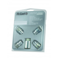 24157SL Tuercas de bloqueo de ruedas SL (seguridad ultraalta) M12 x 1,5, asiento cónico, longitud total 35 mm, tamaño hexagonal 19 mm, diámetro de llave 28,8 mm