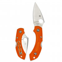 Spyderco Dragonfly 2 Cuchillo de bolsillo plegable con hoja de acero VG-10 de 2,2 y mango FRN - Cuchillo EDC para hombres y mujeres, perfecto para caza, táctica, camping, supervivencia, senderismo - PlainEdge - C28POR2