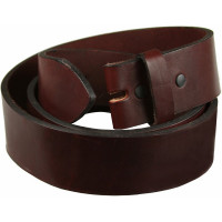 Correa para cinturón de trabajo de una pieza, color burdeos, de grano completo, 1-1/2 pulgadas de ancho, fabricada en Estados Unidos (Borgoña, 36)