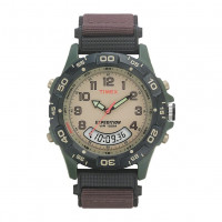Timex T45181 Expedition Resin Combo Reloj con correa de nailon marrón/verde para hombre