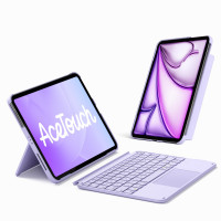 Teclado ultraligero Inateck de 450 g para iPad (A16) 11.ª/10.ª generación 2022 (11/10,9 pulgadas), Air 11 M4 2026/M3/M2, Air 5/4th, Pro 11 4/3/2/1th, teclado magnético desmontable de 1 segundo con panel táctil, AceTouch