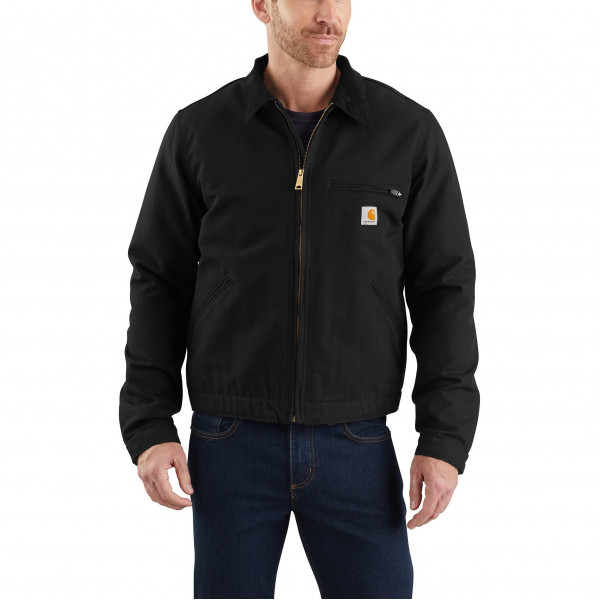 Carhartt Iconic J01 Duck Detroit - Chaqueta para hombre, color negro, talla media