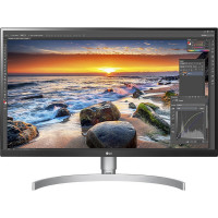 Monitor LG 27UK850-W 4K Pantalla IPS UHD de 27 (3840 x 2160), HDR10, conectividad USB tipo C, AMD FreeSync, gama de colores sRGB 99%, diseño prácticamente sin bordes en 3 lados - Blanco