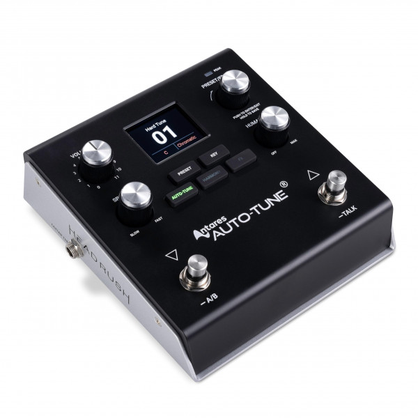 Pedal de efectos vocales HeadRush VX5 con Antares AutoTune para vocalistas con corrección de tono en tiempo real, armonía vocal, entrada de guitarra y micrófono e interfaz de audio