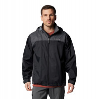 Columbia Glennaker Lake - Chaqueta impermeable para hombre, color negro/grill, talla XL