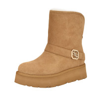 Guess Botas Dolsay para Mujer, Ante Marrón Medio 210, 11