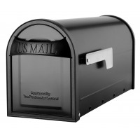 Architectural Mailboxes 8760B-10 Buzón Carlisle Postmount, mediano, negro