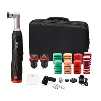 Mini pulidora de coche inalámbrica SPTA, pulidora de coche micro inalámbrica de 12 V para eliminar arañazos, mini pulidora de coche RO/DA para pulir, lijar y limpiar