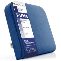 ComfySure Cojín extra grande para asiento de silla de ruedas – Almohadilla firme de espuma viscoelástica para silla de ruedas, sillón reclinable, oficina, coche y usuarios con sobrepeso bariátrico 19 x 17 x 3 pulgadas