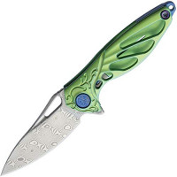 Cuchillo Rike Colibrí Framelock Verde RKMINIG