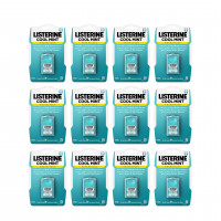 Listerine Cool Mint PocketPaks tiras para el aliento portátiles para el mal aliento, las tiras para el aliento fresco se disuelven instantáneamente para matar el 99% de los gérmenes del mal aliento* sobre la marcha, Cool Mint, paquete de 24 tiras, paquete