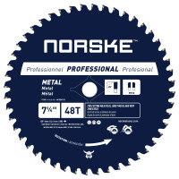 Norske Tools NCSBP212 Hoja de sierra para corte de metal 48T de 7-1/4 pulgadas para techos de acero, revestimientos metálicos, tuberías de acero, montantes de acero y más, orificio de 5/8 de pulgada