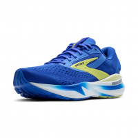 Brooks Adrenaline GTS 24 Zapatilla para correr con soporte para hombre - Cobalto/Amarillo neo/Peacoat - 10,5 mediano