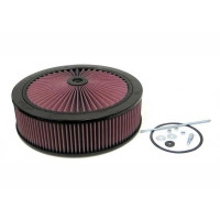 Filtro de aire superior K&N X-Stream: alto rendimiento, premium, lavable, filtro de motor de repuesto: Forma: redondo, 66-3200